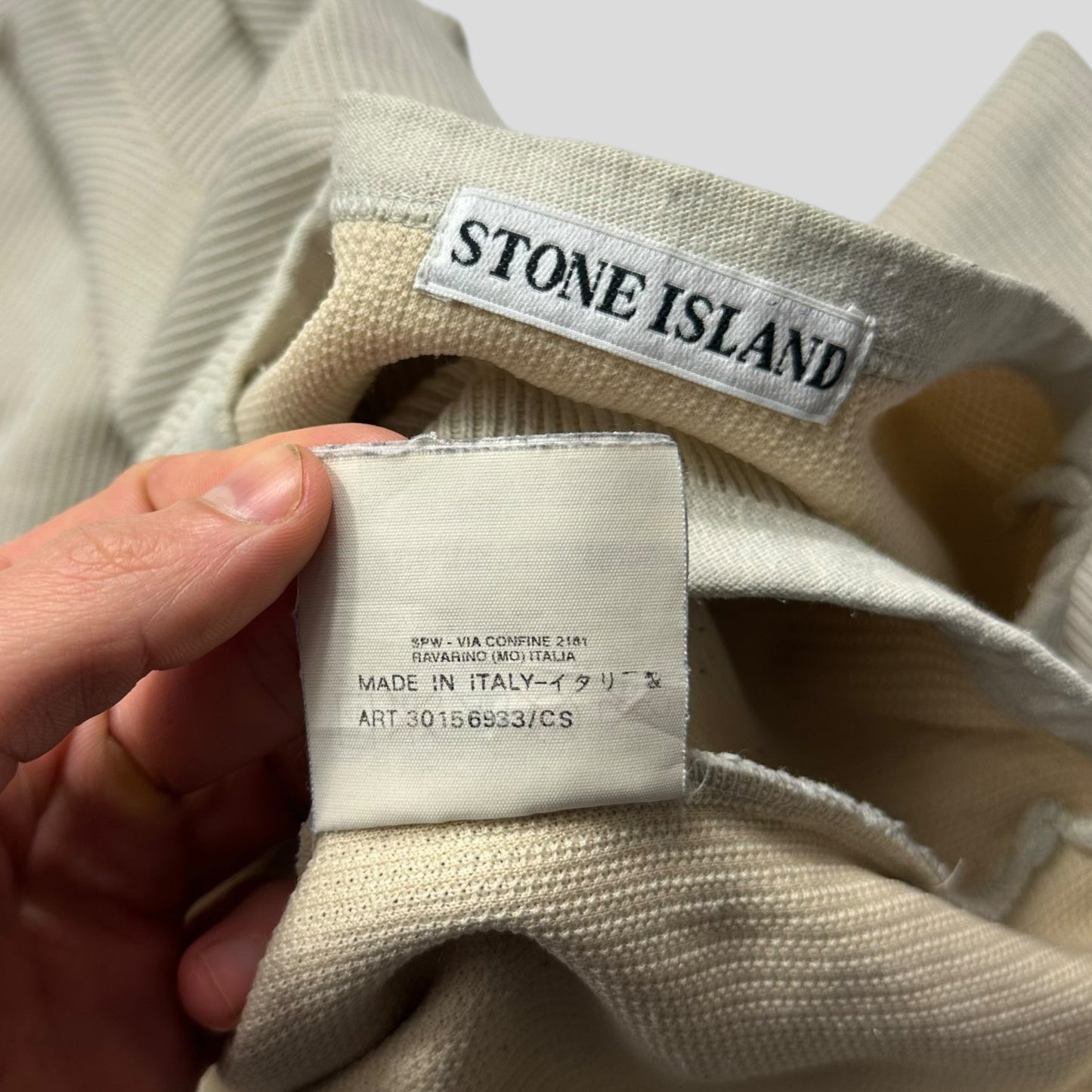 Stone Island 1999 BDU Ribbed Cotton Pocket Sweatshirt - M