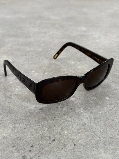 Fendi 2000s Oversized FF Monogram Logo Sunglasses