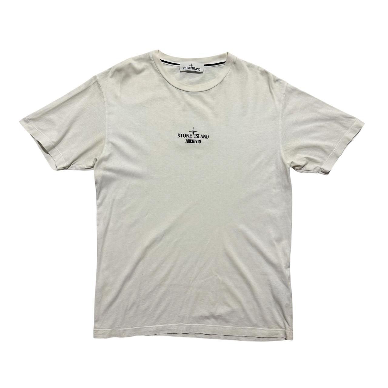 Stone Island Archivo Tela Stella T-Shirt | Large, Off-White