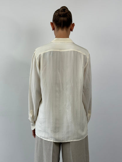 Vintage Pure Silk Polo Shirt - L/XL