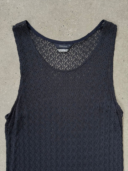 Italian Vintage 1990s Open Knit Dress – M