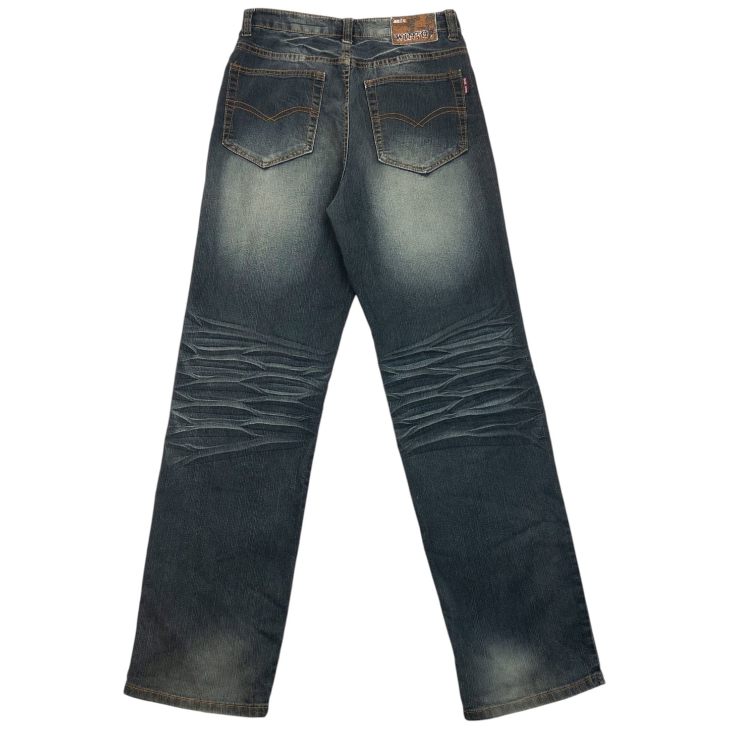 Vintage 2000s Embroidered Skull Pirate Japanese Denim Jeans Size W30 | W30, Multicoloured
