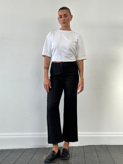 Hobbs Pure Linen Straight Leg Low Rise Trousers - W25