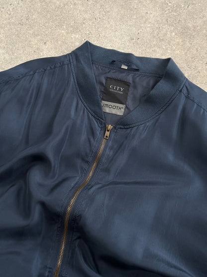 Vintage 1980s Pure Silk Bomber Jacket - XXL