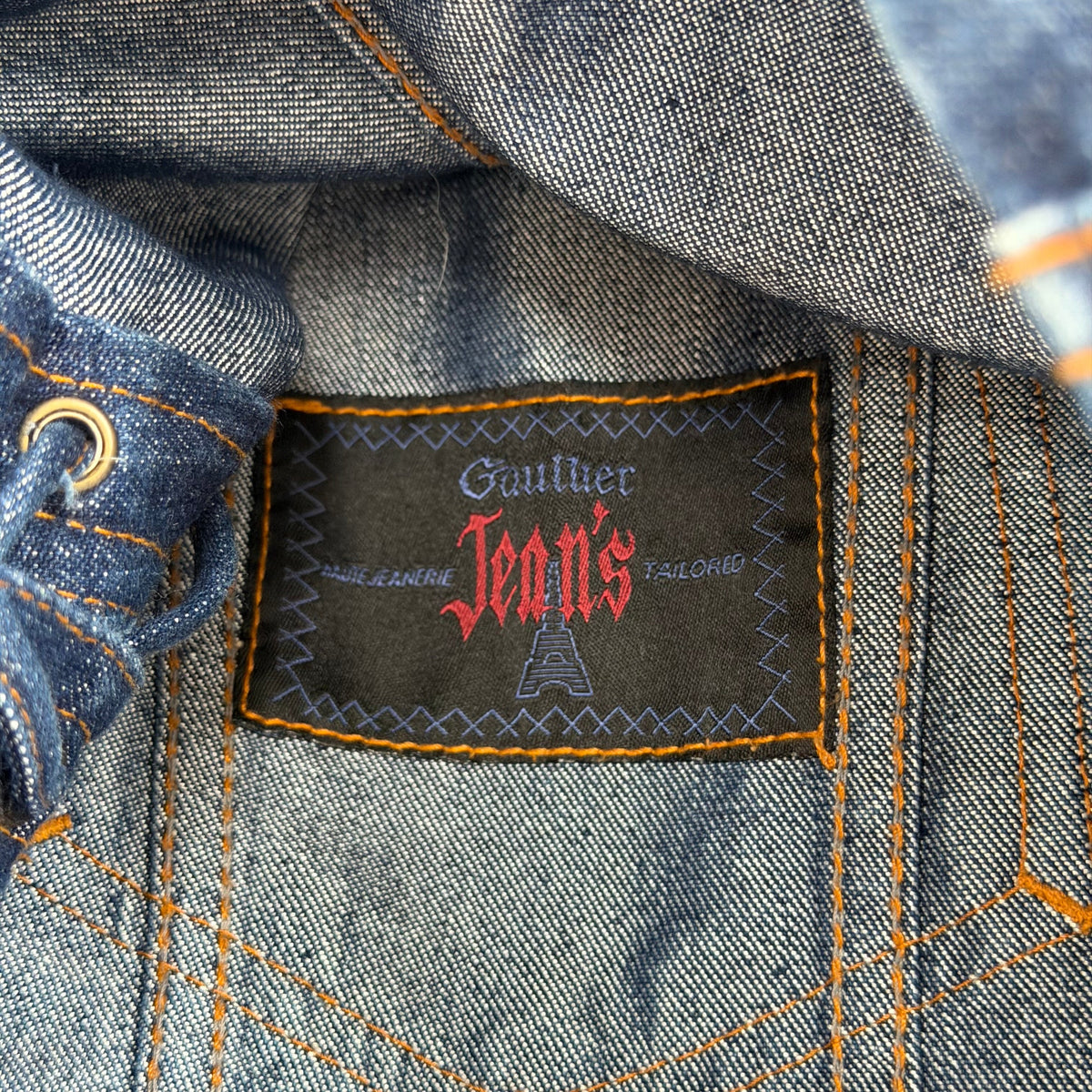 1990s jean paul gaultier corset denim jacket | O/S, Blue