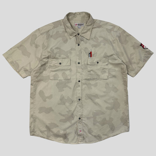 Stussy 90’s Shutter Camo Utility Shirt - L/XL | XL, Multicoloured