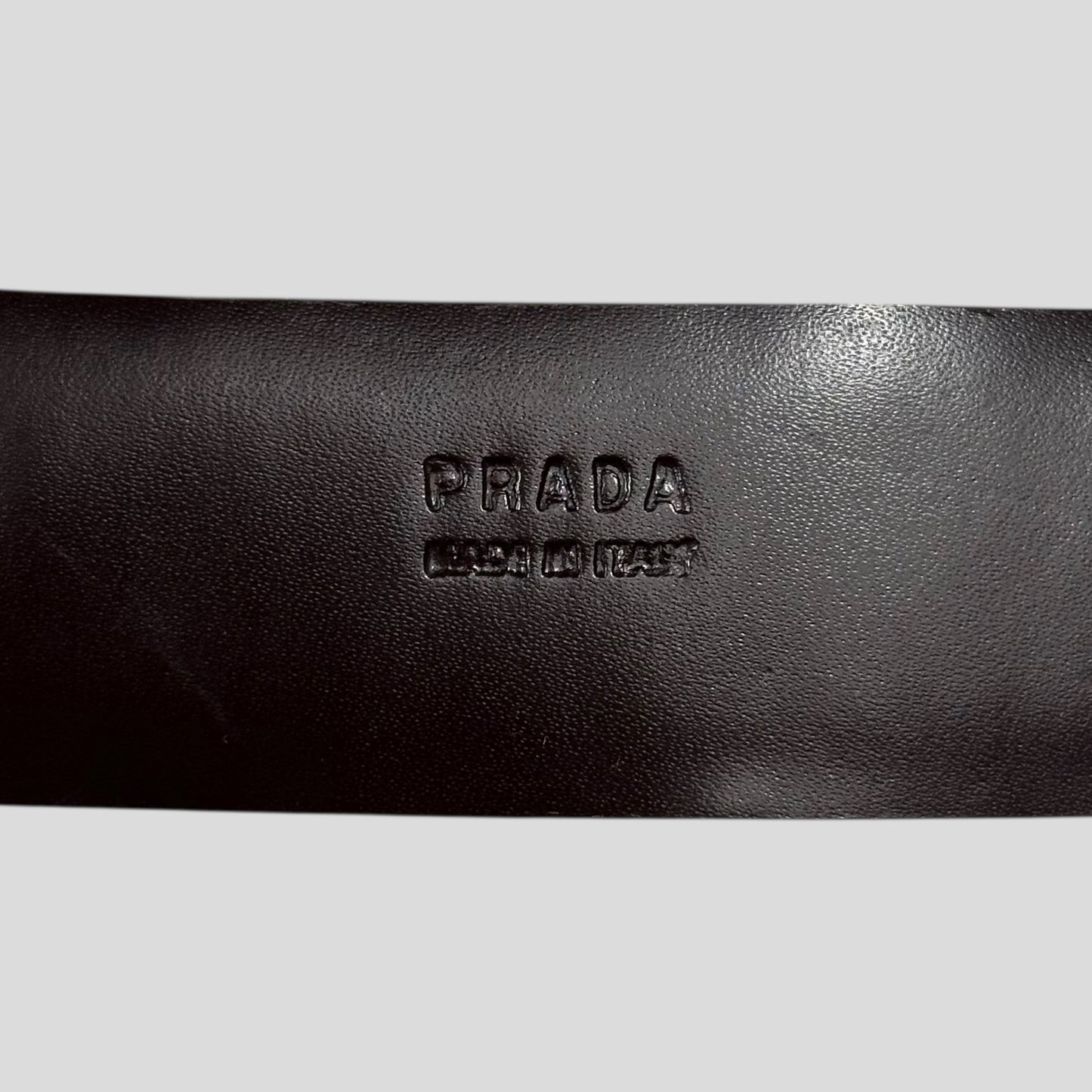 Prada 2000’s Ponyhair Fur Leather Belt