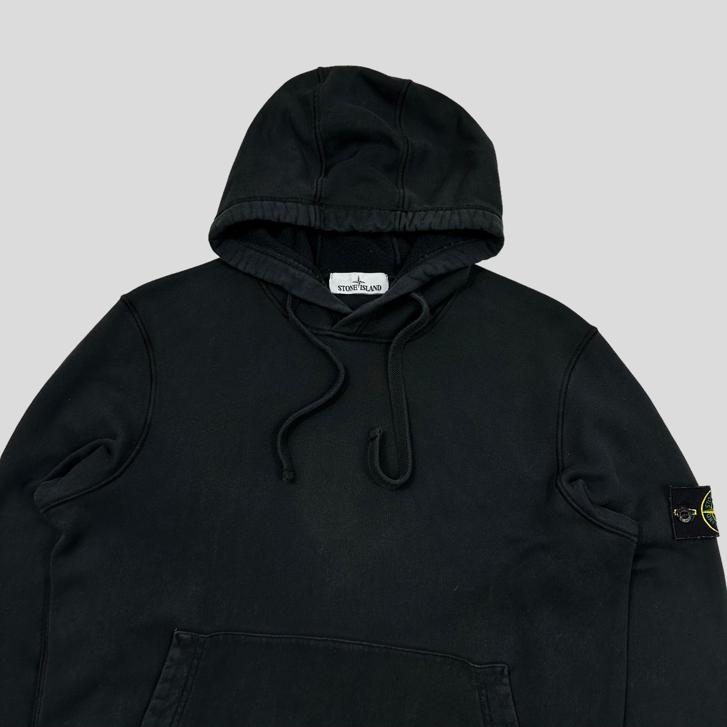 Stone Island AW20 Black Pullover Hoodie - M