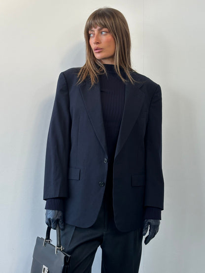 Christian Dior Monsieur 1980s Pure Wool Single Breasted Blazer - 42S/L