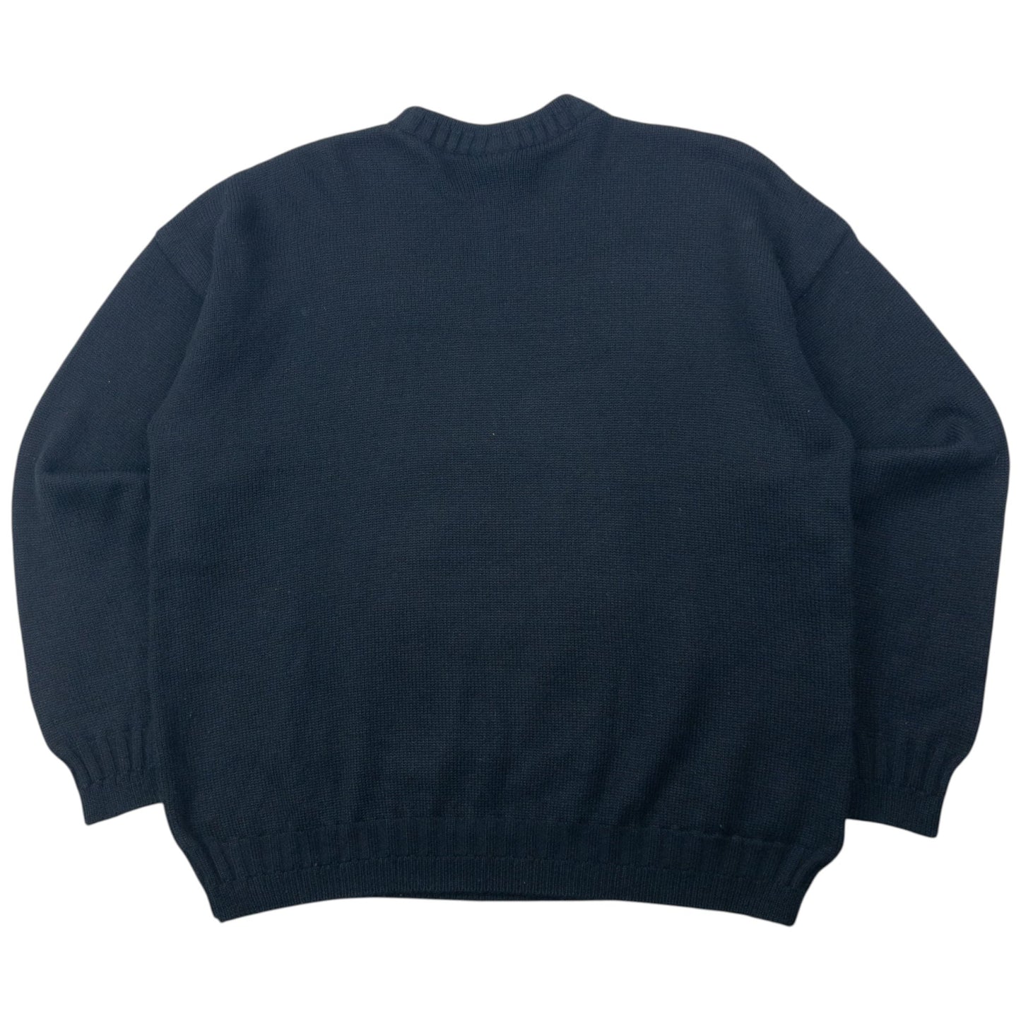 Vintage 90s Versace Jeans Couture Washington Guards Knit Jumper Size M