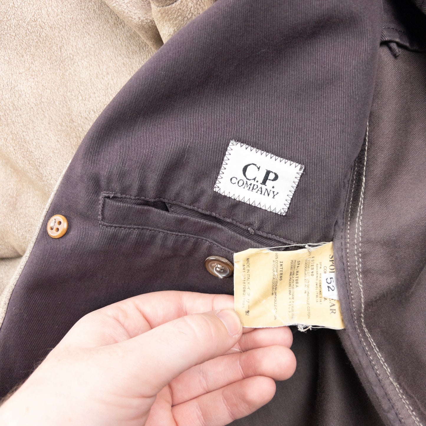 Vintage 2002 CP Company Double Breast Button Up Jacket Size XL