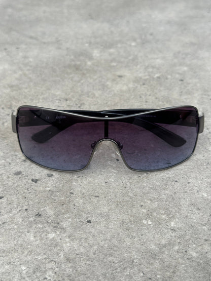 Guess 2000s Oversized Shield Logo Sunglasses