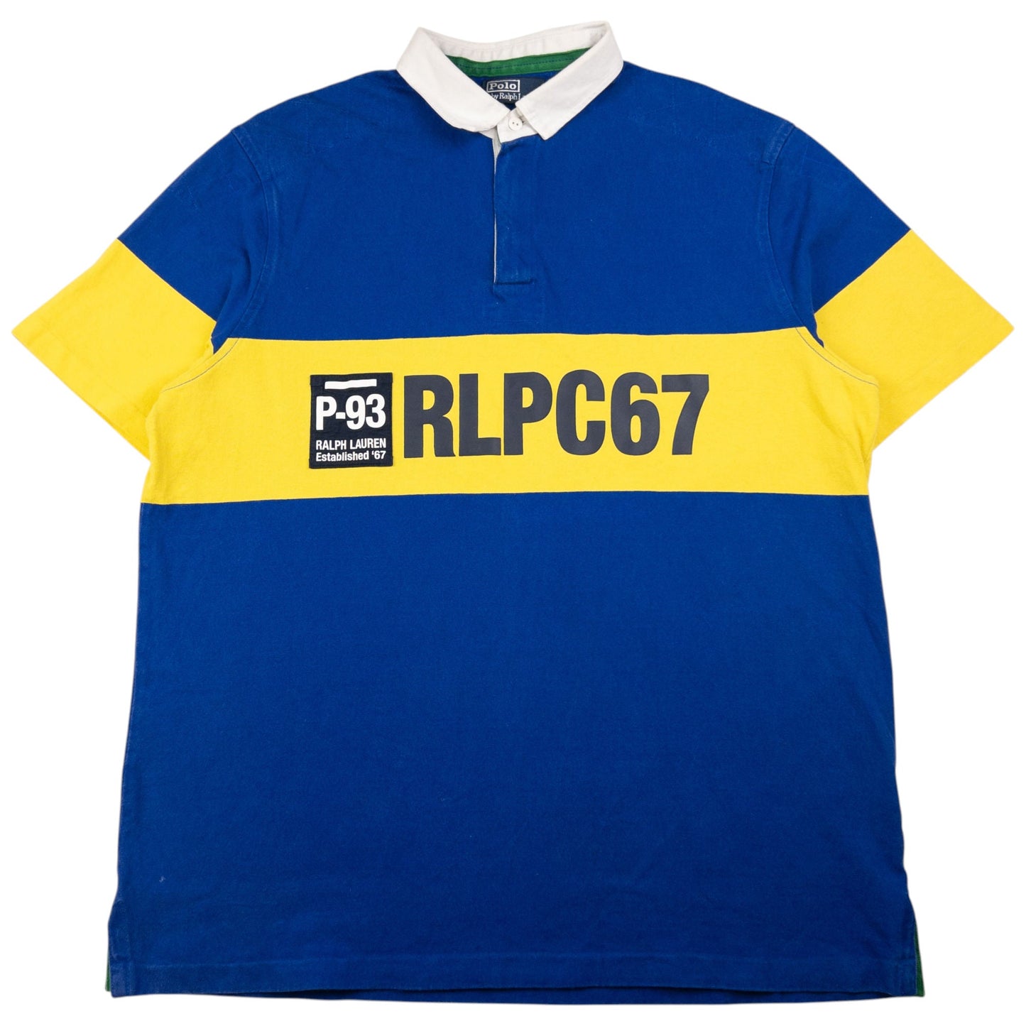 Vintage Polo Ralph Lauren P-93 RLPC67 Q Zip Polo Shirt Size XL