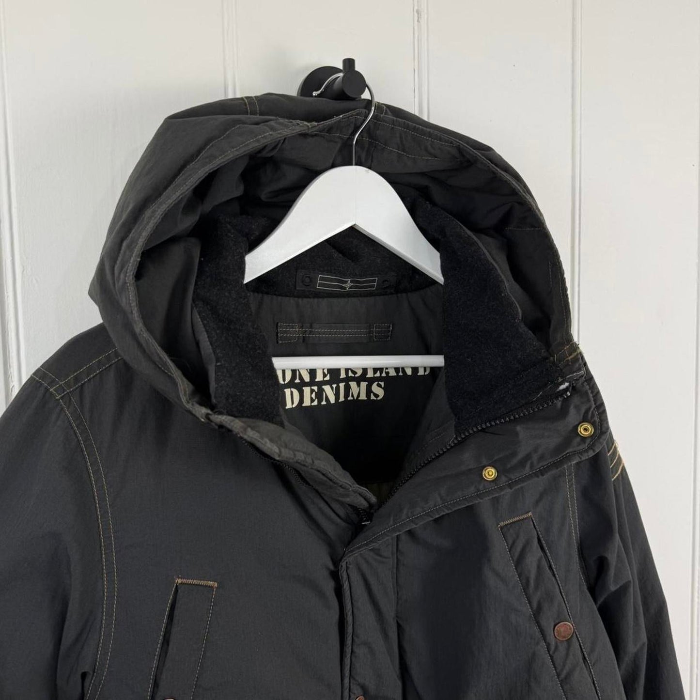 Stone Island Denims Down Puffer Jacket (M) | Medium, Black
