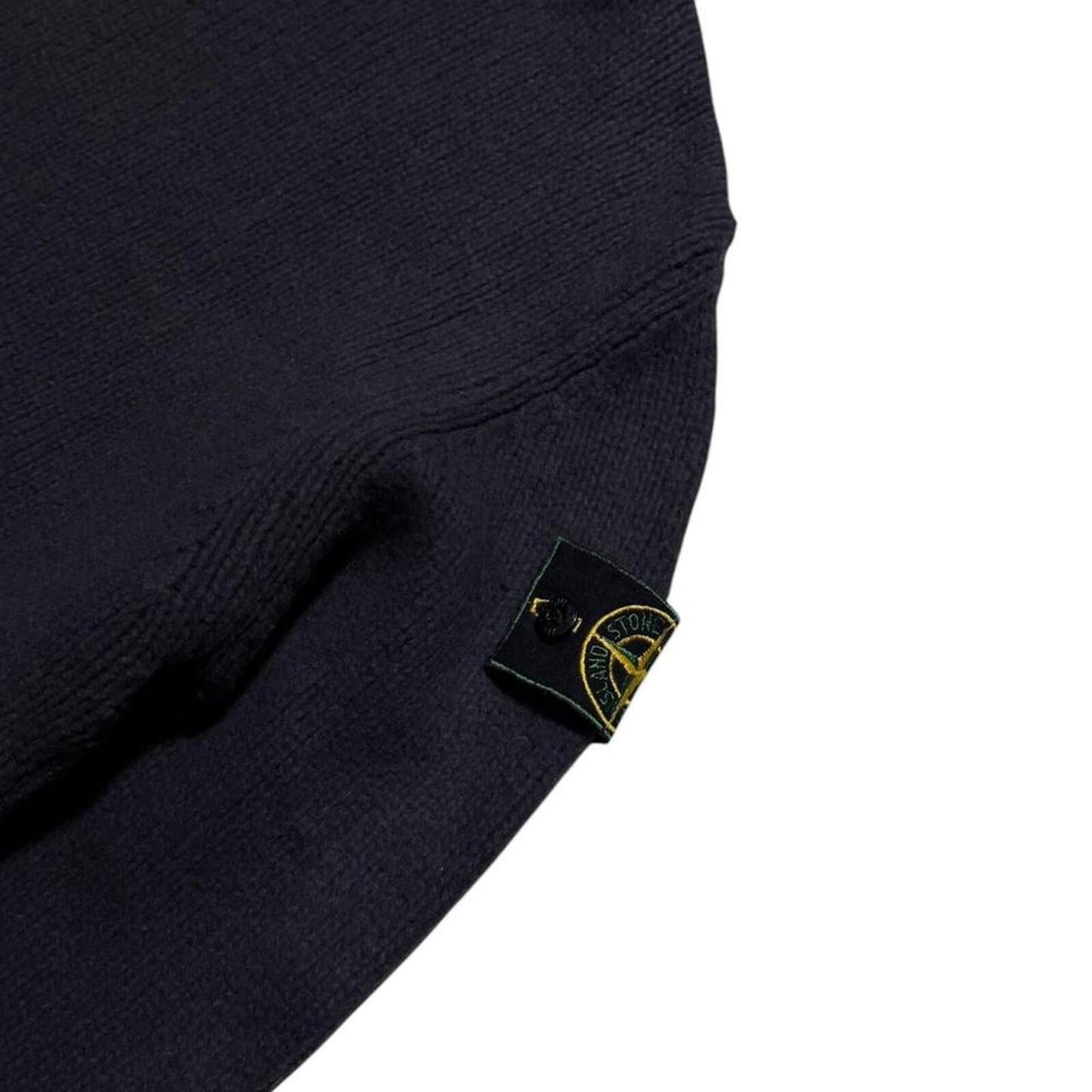 Stone Island A/W 1998 Heavy Wool Knit Pullover | Large, Navy