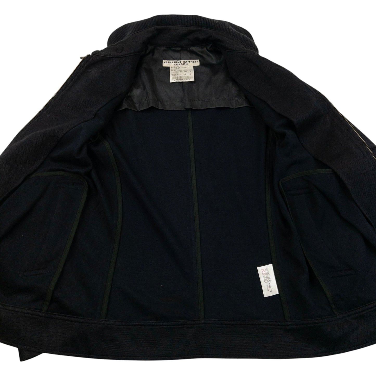 Vintage 2000s Katharine Hamnett Zip Up Jacket Size XS | XS, Navy
