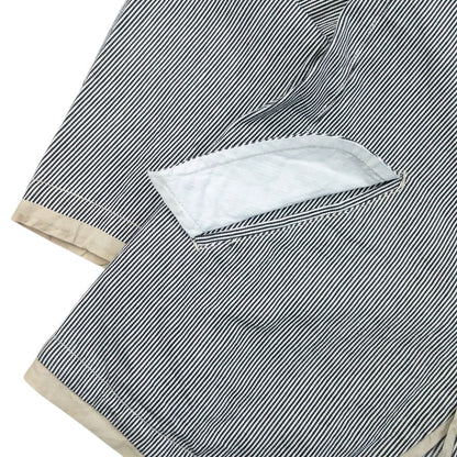 Vintage 2000s PPFM Striped Button Up Jacket Size M | Medium, Grey