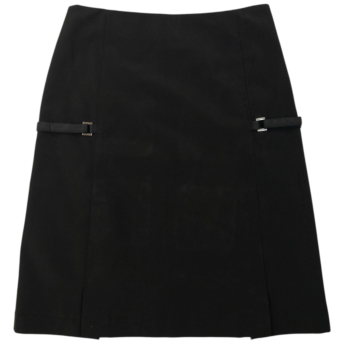 Vintage 2000 Prada Buckle Detail Skirt Womens Size W26 | W26, Black