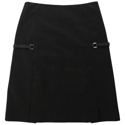 Vintage 2000 Prada Buckle Detail Skirt Womens Size W26 | W26, Black