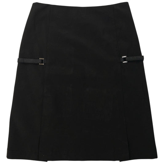 Vintage 2000 Prada Buckle Detail Skirt Womens Size W26 | W26, Black