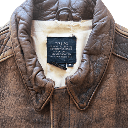 Avirex 1988 Original A2 Leather Flight Jacket - M | Medium, Brown