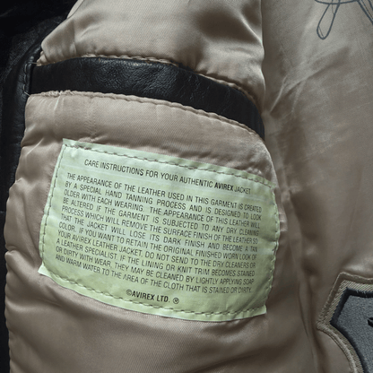 Avirex 'Second Chance' 1992 A2 Leather Flight Jacket - S / M | S / M, Red