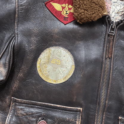 Avirex 1991 Top Gun G-1 Flight Jacket - XS/S | S/M, Brown