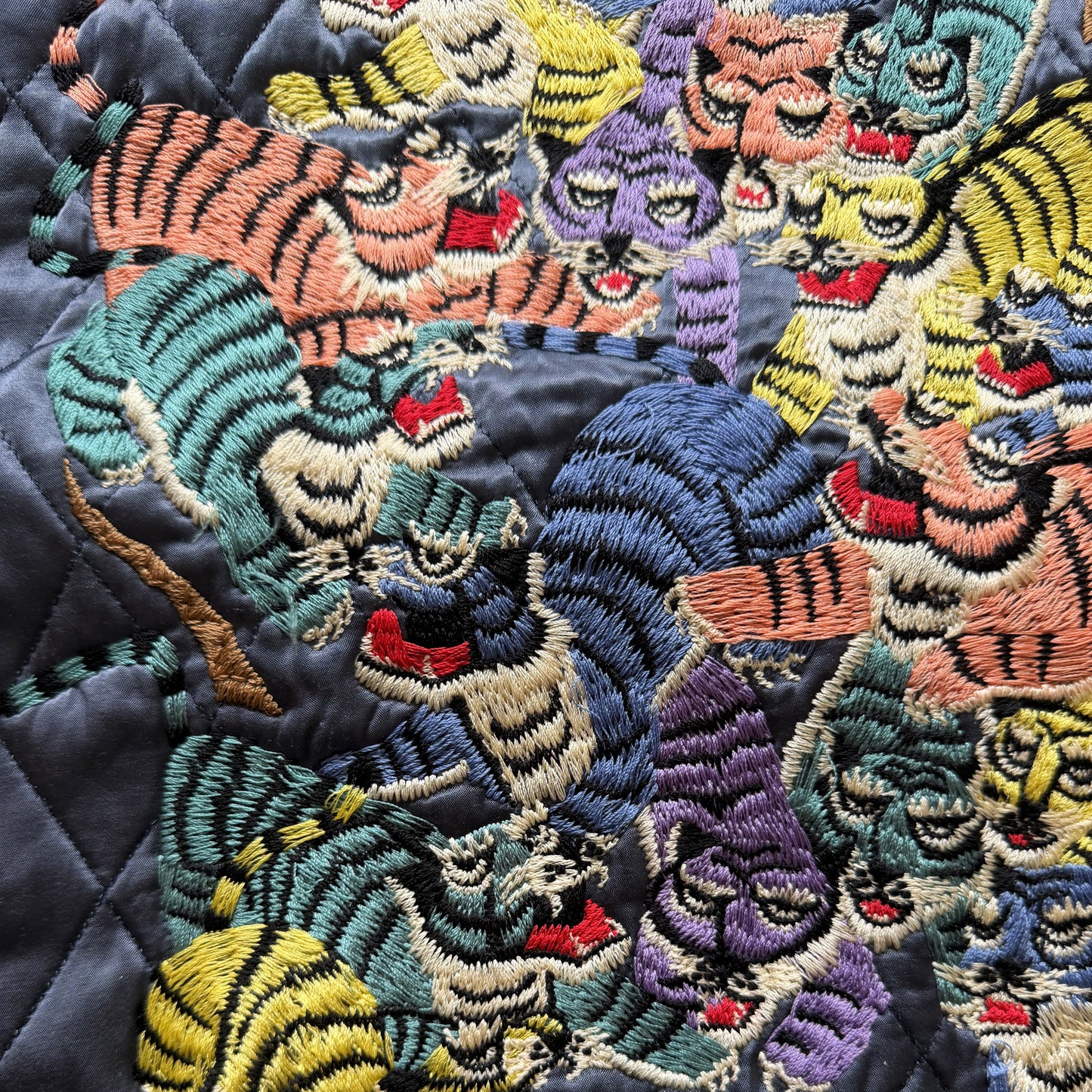 Kapital Hyakichiko Sukajan '100 Tigers' Vest - M | Medium, Red