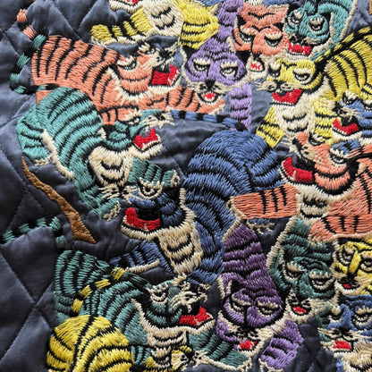 Kapital Hyakichiko Sukajan '100 Tigers' Vest - M | Medium, Red