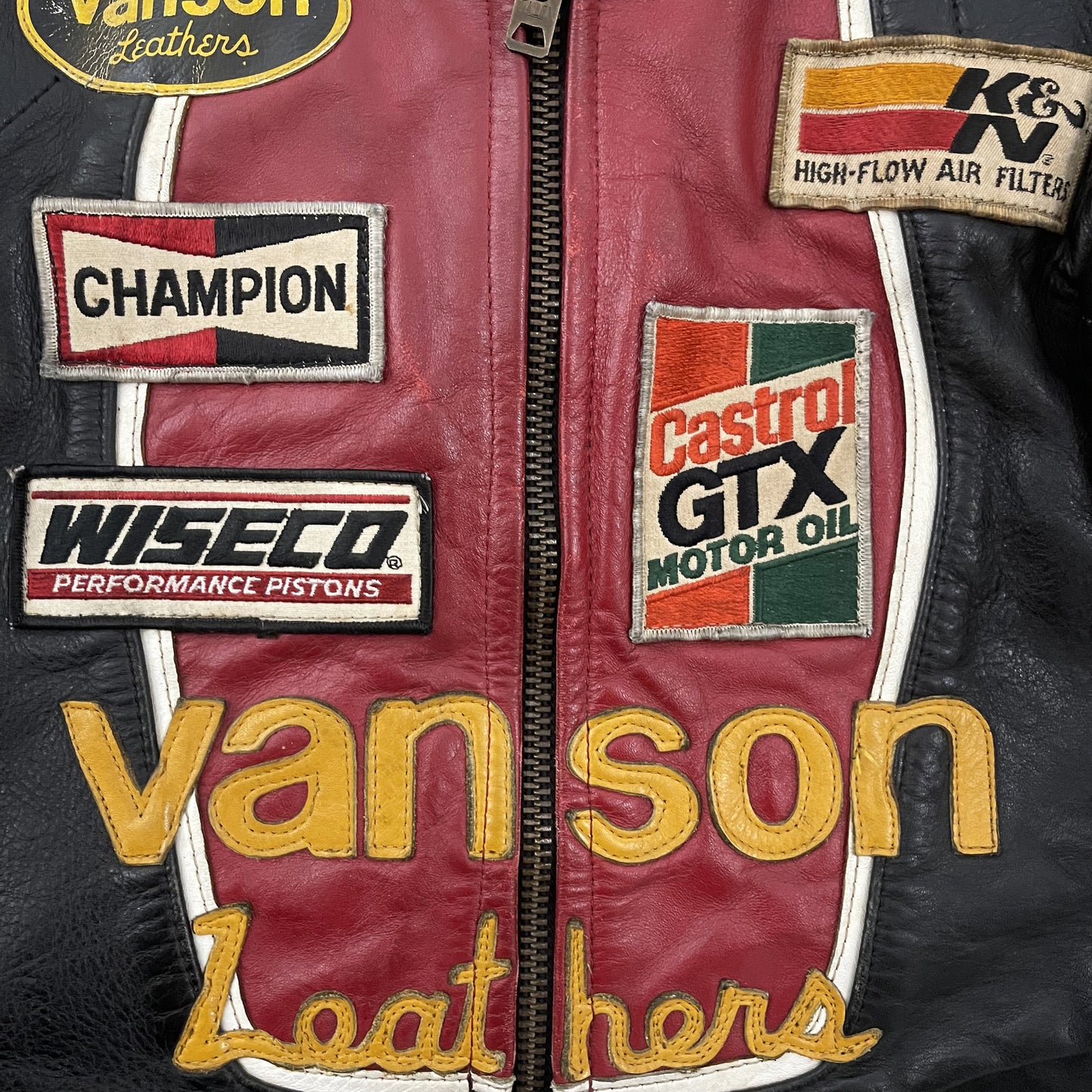 Vanson Leathers One Star Motorcycle Racer Jacket - S