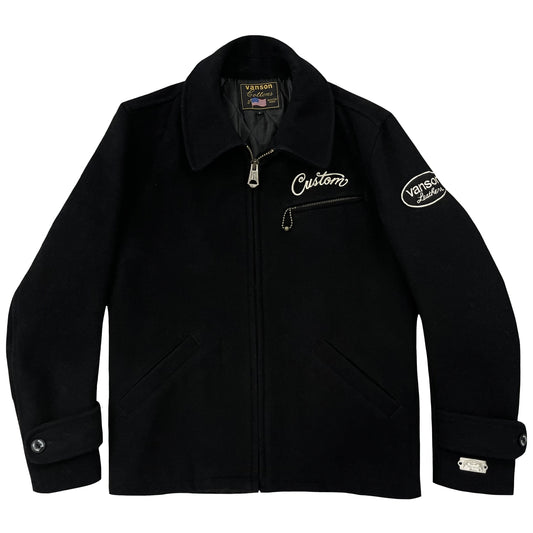 Vanson Leathers Wool Motorcycle Jacket - M