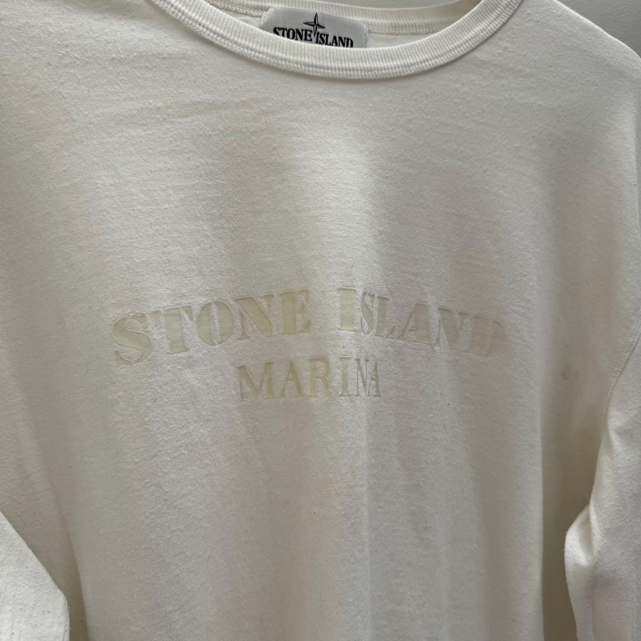 2013 Stone Island Glow in The Dark Long Sleeve T-shirt (XXL) | XXL, White