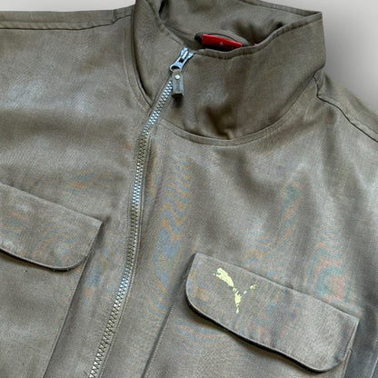 2000’s Puma Sidewinder Zip Up Jacket L | O/S, Olive Green