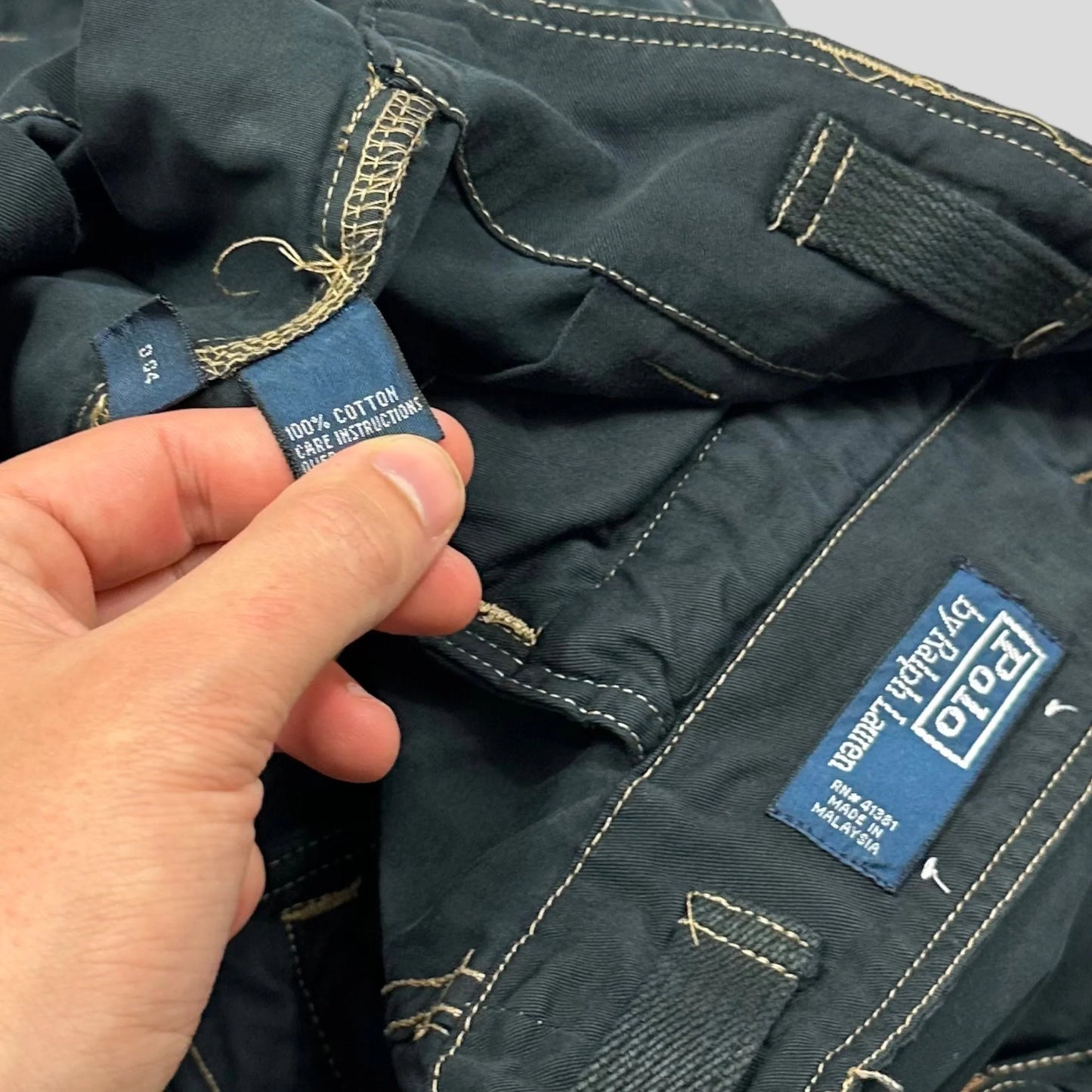 Polo 90’s Ralph Lauren Multipocket Contrast Cargo’s - 33-36