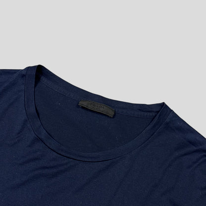 Prada 2016 Navy Blue Soft Cotton Pocket Logo T-shirt - L/XL | Default Title, Multicoloured