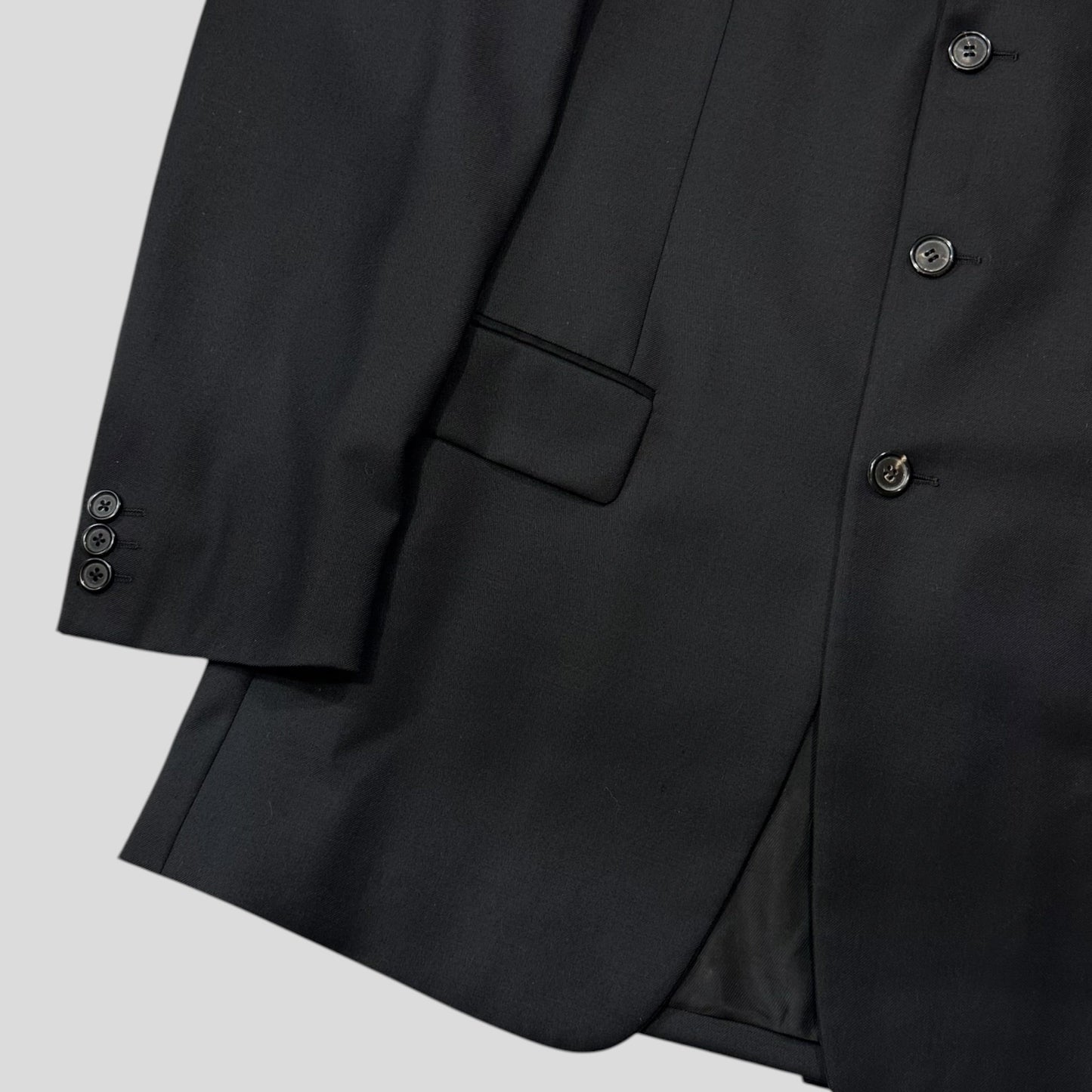 Prada 00’s Virgin Wool Black Suit Blazer + Trousers - IT50 (M/L) | Default Title, Black