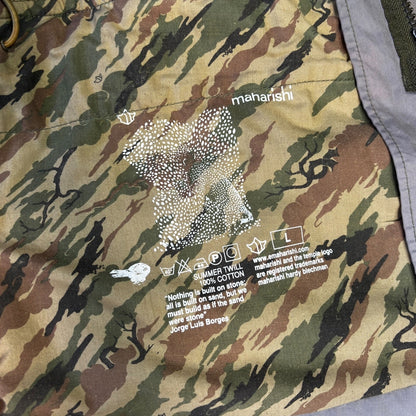 Maharishi 00’s Dragon Embroidered M-65 Field Jacket L | Large, Multicoloured
