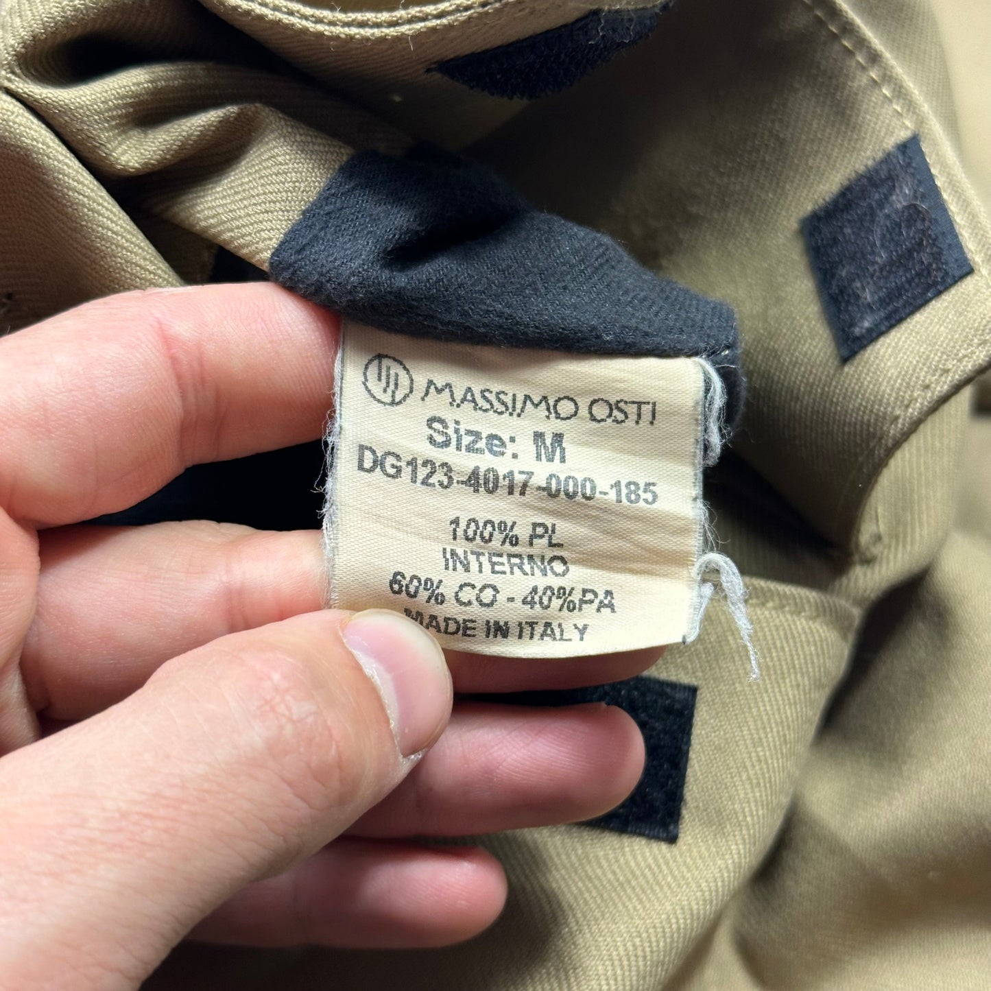 Massimo Osti Studio 1999 Asymmetrical Cuff Padded Field Jacket - M