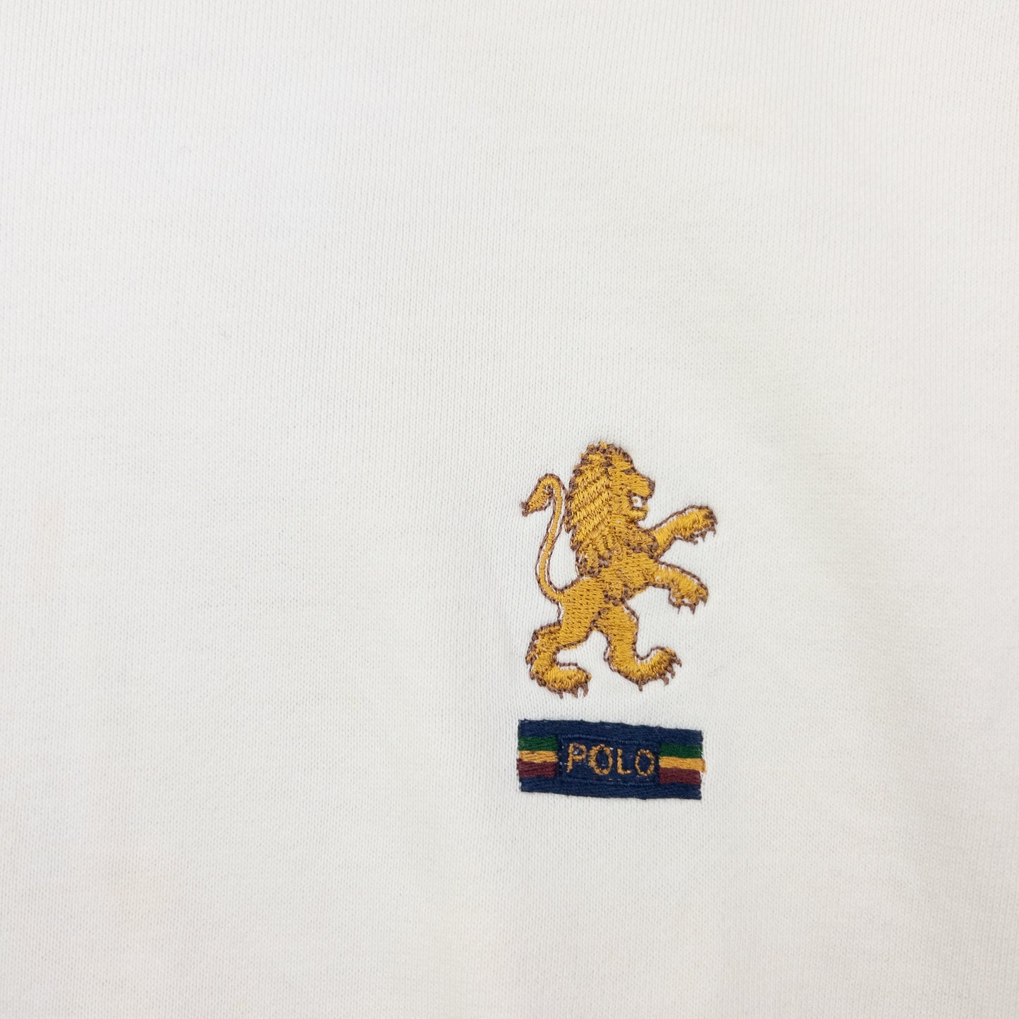 Vintage 90s Polo Ralph Lauren Lion Sweatshirt Size XL | XL, White
