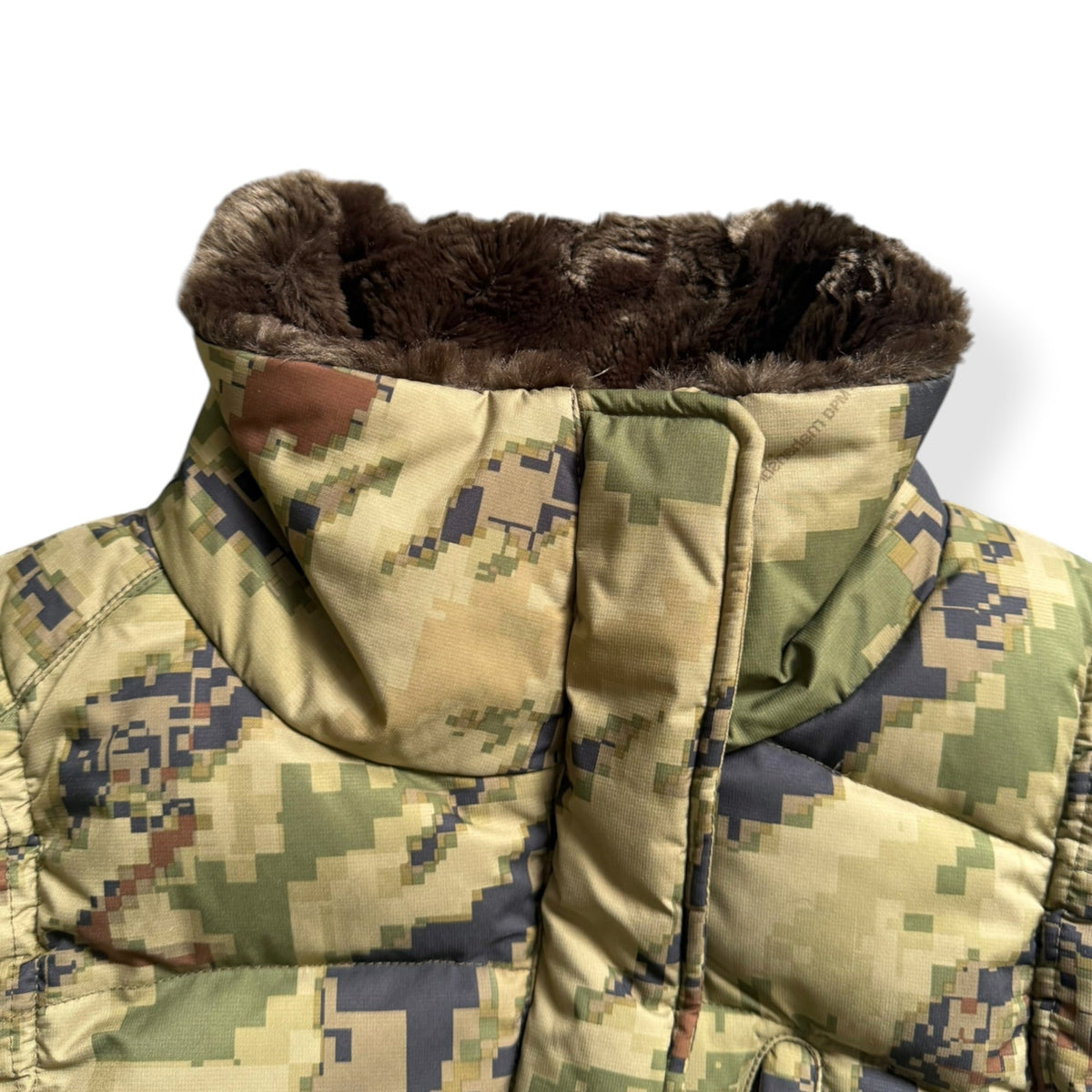 2000's Maharishi Digi Camo Asymmetric Zip Gilet (S) | Small, Brown