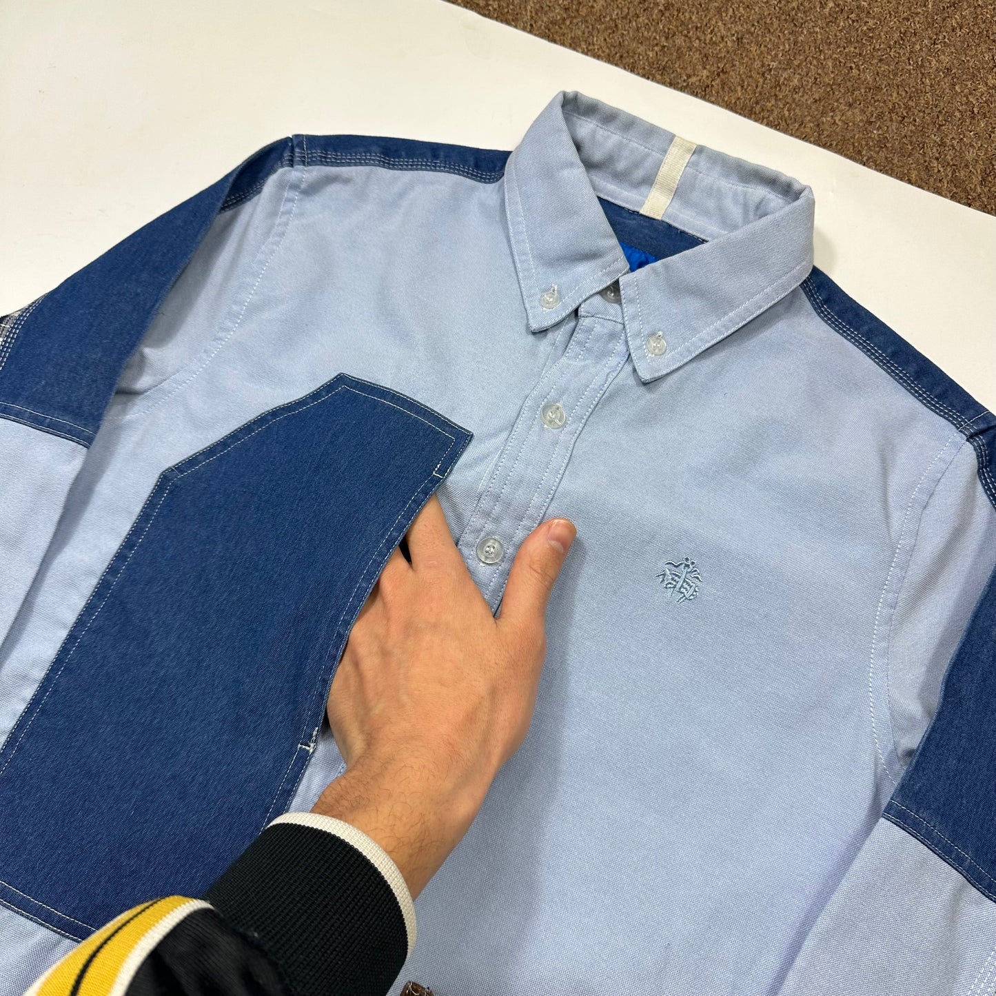 Junya Watanabe x Brooks Brothers 2005 Patchwork Cargo Shirt - M (S)