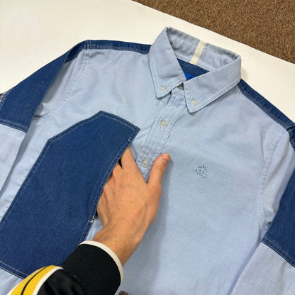 Junya Watanabe x Brooks Brothers 2005 Patchwork Cargo Shirt - M (S) | Blue