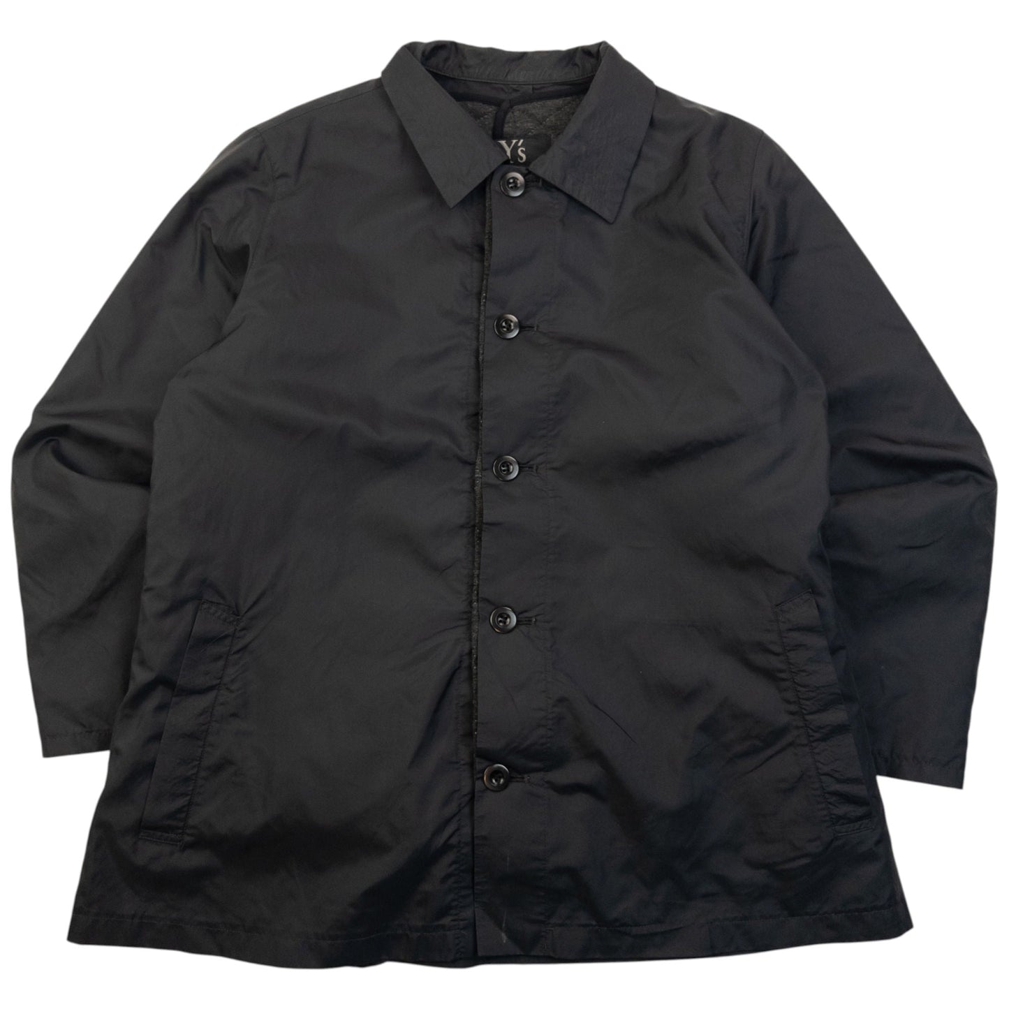 Vintage 2000s Yohji Yamamoto Layered Button Up Jacket Size S | Small, Black