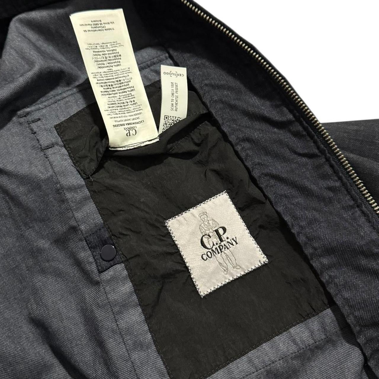 CP Company Armani Wool Gum Jacket | XXL, Dark Blue