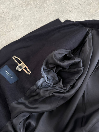 Burberry London High Neck Nova Check Wool Blazer - 38R/M