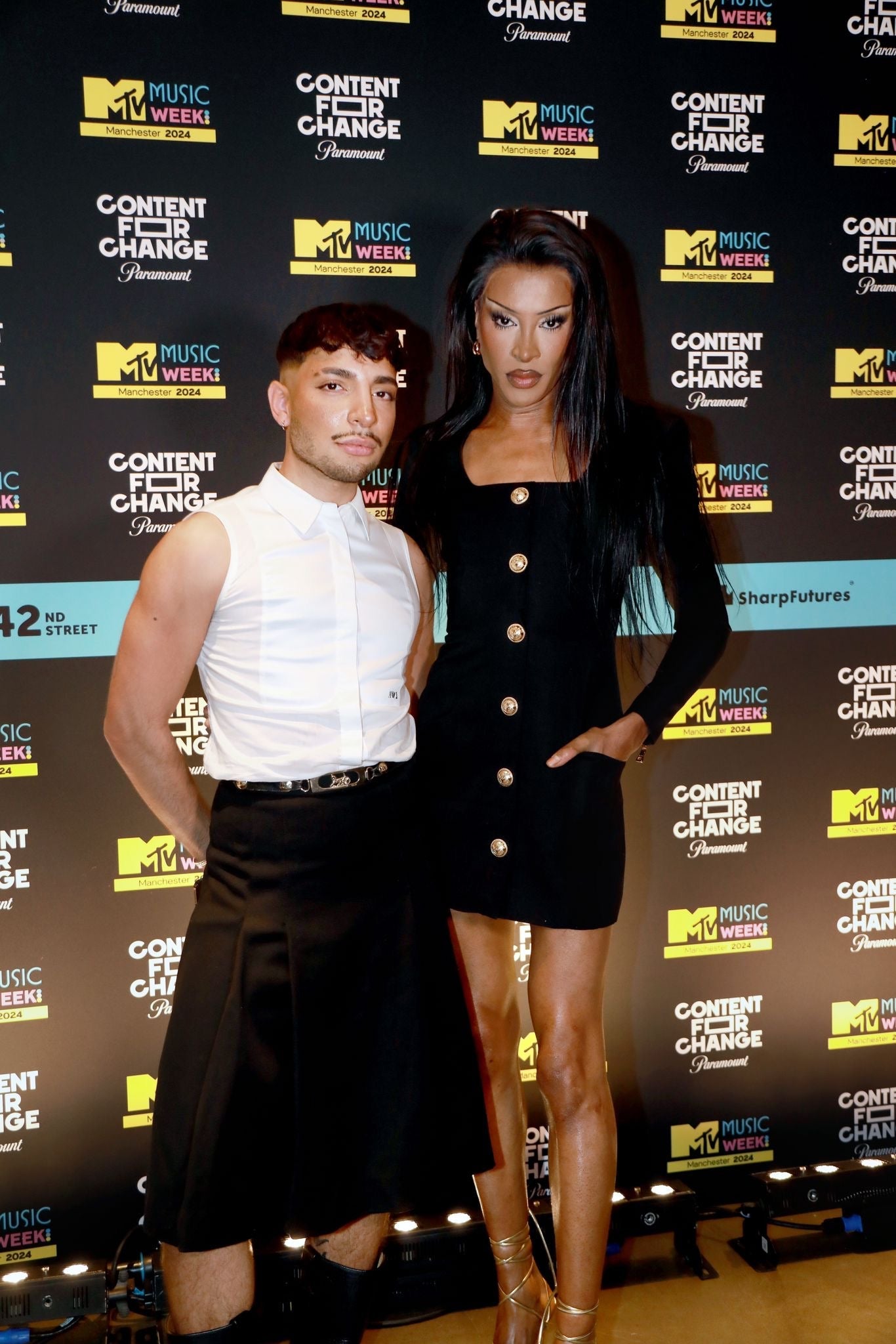 Celine 1980s Pure Wool Logo Hardware Pleated Skirt - W24