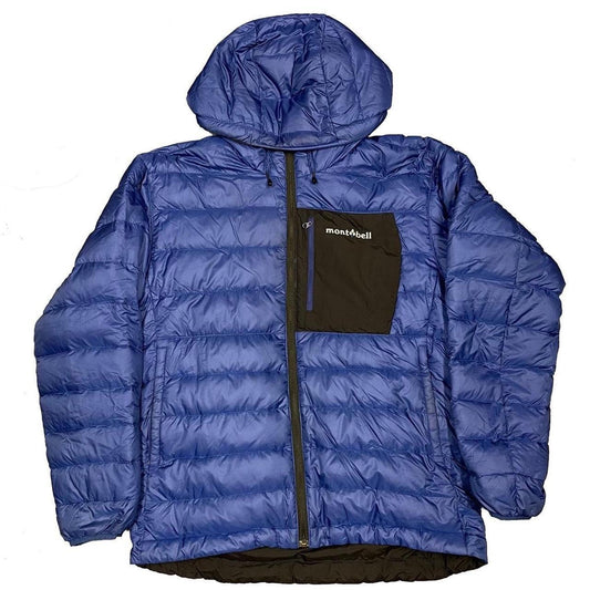 Montbell Reversible Puffer Jacket In Blue & Black ( M )