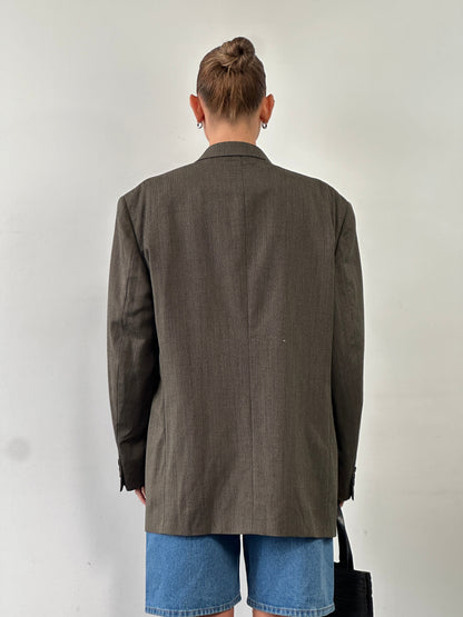 Givenchy Monsieur 90s Pure Wool Single Breasted Blazer - 46R/XXL