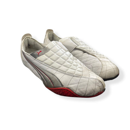 2005 Puma Uke Leather White/Silver (UK10) | Default Title, Multicoloured