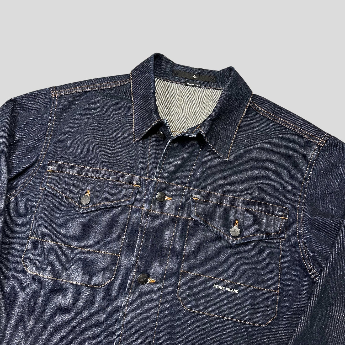 Stone Island 00’s Denims Logo Trucker Jacket - L/XL